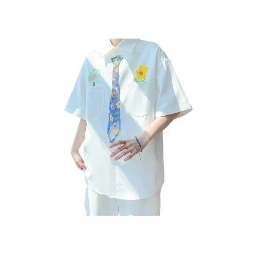 FISHGALAXY Белая унисекс рубашка