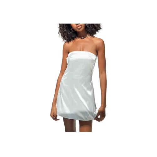 PRINCESS POLLY SHAYA Без бретелей Мини Платье Без рукавов Платье Женское Белый White