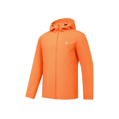 QIAODAN Gingerbread Orange Men's Trench