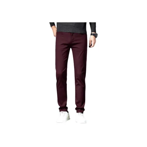 BINGSHENG Бургунди Унисекс Повседневные Штаны