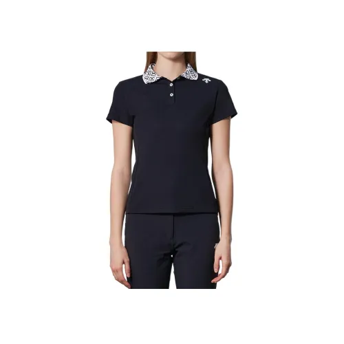 Descente Golf Series Рубашка Женская Черная