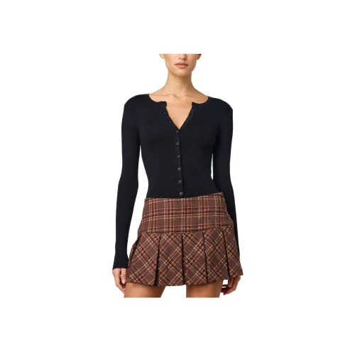 GLASSONS Check Плиссированная Мини-Юбка Повседневная Короткая Юбка Женская