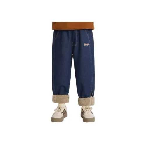 I.KARNOW 13165 Синие джинсы с флисовой подкладкой, школьный возраст