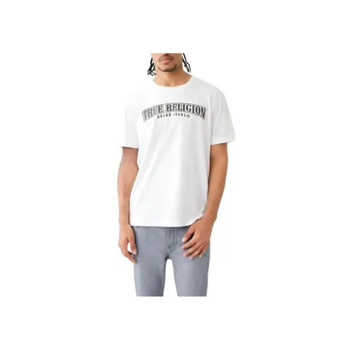 TRUE RELIGION T Рубашка Мужская Белая