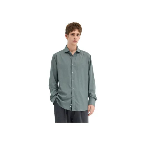 WILD LEADER Дымчатый Зеленый Унисекс Рубашки