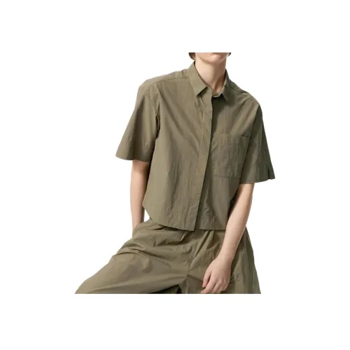 UNIQLO Оливковые Женские Рубашки