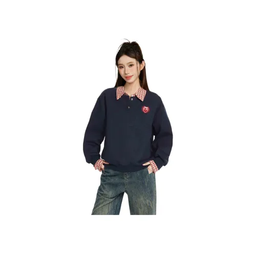 EVPGB Свитшот Женский Темно-Синий