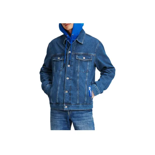 KARL LAGERFELD Denim Jacket Men's Blue