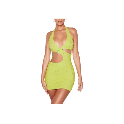 OH POLLY ST TROPEZ Без рукавов Платье Женское Лайм Лайм Зеленый