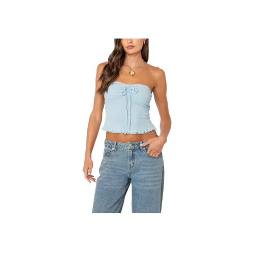 Edikted Lacey KNIT Майка-трубка Без бретелек Топ Женский