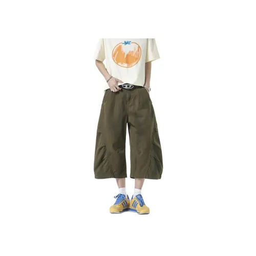 KLAMMKICKS Армейский зеленый Унисекс Шорты карго