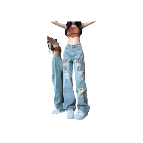 AMBER LIGHT Синий Унисекс Джинсы