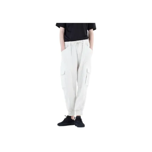 Y 3 Light Gray Men's Cargo Pants Y 3 Светло-серые Мужские Карго Брюки