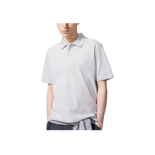 UNIQLO Light Gray Men's Polo Shirt UNIQLO Светло-серый Мужская Поло