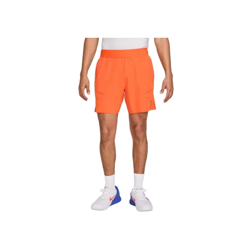 nike Court AdvantageDri Форма Повседневные шорты Мужской Безопасность Оранжевый Безопасность Оранжевый черный