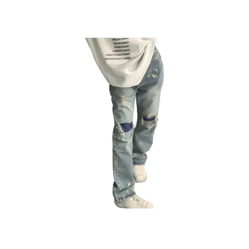 YGHOME OFFICIAL Синий Унисекс Джинсы