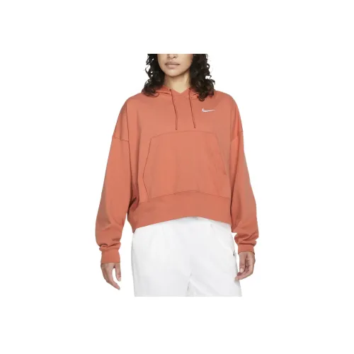 NIKE Апельсиновые Женские Свитшоты