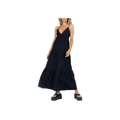 PRINCESS POLLY Челси Макси Платье Slip Платье Женское Черное