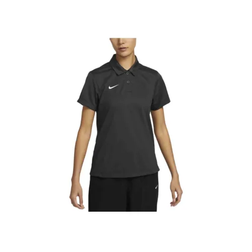 Nike Dri Fit Стандартная футболка Женская Углеродно-черная