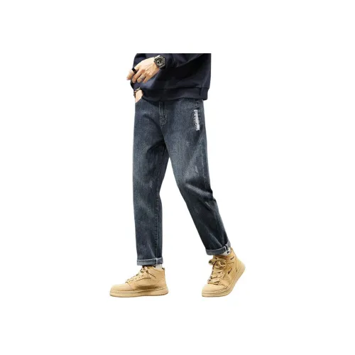 STRONG DREAM 612 Синий Серый Унисекс Джинсы