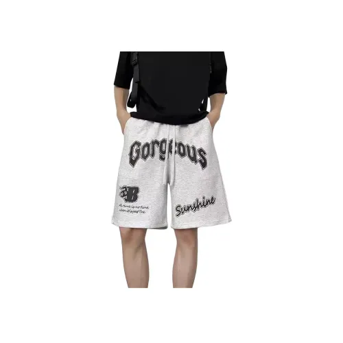 SOCKKEY Бело-серый Унисекс Повседневные шорты