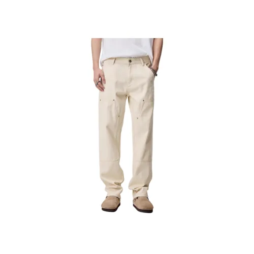 ALL IN Джинсы Мужские Элегантные Абрикосовые