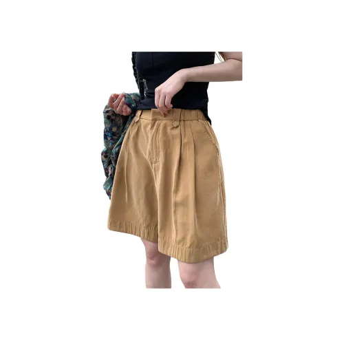 NANING9 Повседневные шорты женские хаки