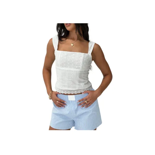 PRINCESS POLLY Allegro Топ Майка Женская Белый White