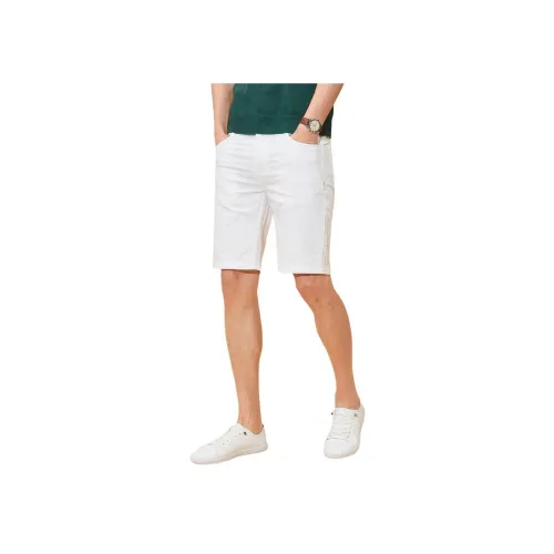 GXZP White Men's Casual Shorts GXZP Белые Мужские Повседневные Шорты