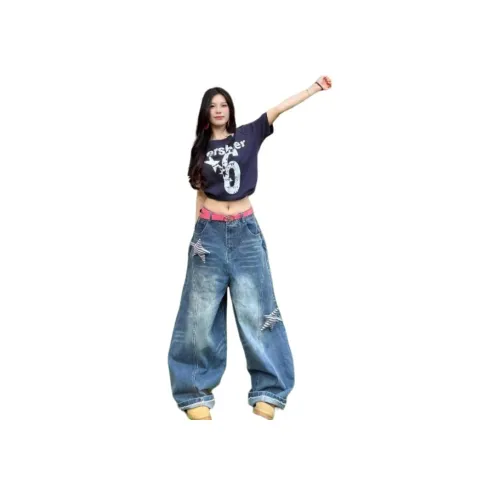 CASTLE WOODS Blue Women's Jeans CASTLE WOODS Синий Женские Джинсы