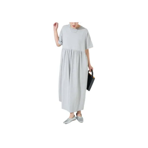 FREAK'S STORE Короткий рукав платье женское серый