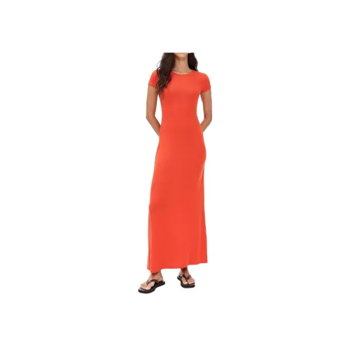 LESET POPPY Red Женские Короткие Платья с Длинными Рукавами