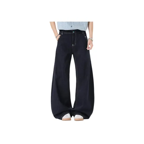 M JEANS STUDIOS 7 Темно-синий Унисекс Джинсы