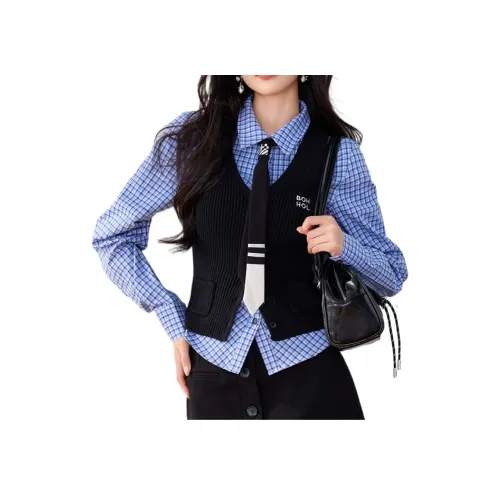 LANMOU Черный [Only Майка] Женские Майки