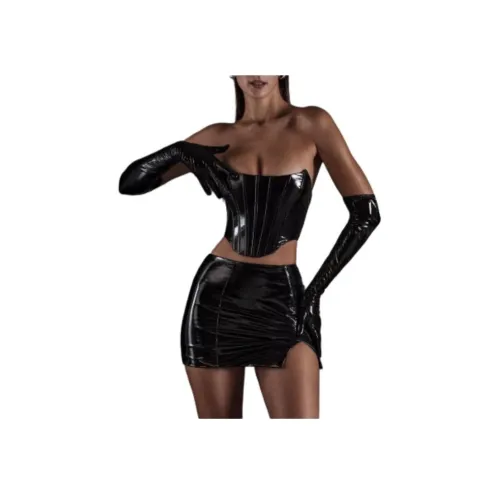 OH POLLY NYX Кожаные короткие юбки Женские