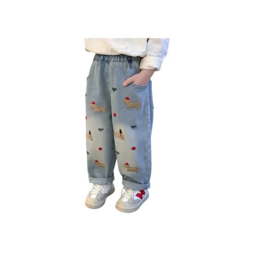 AIXINA Светло-синие Джинсы для дошкольников