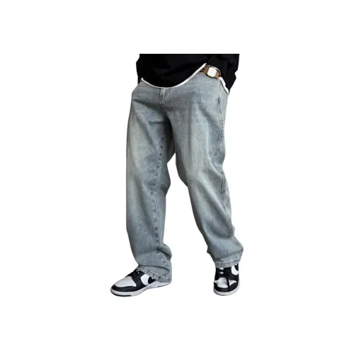 ZHANDASHUAI Синие Унисекс Джинсы