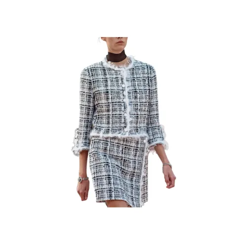 CHANEL 25S Весенне-летняя коллекция Куртки и Пальто Женские Черный