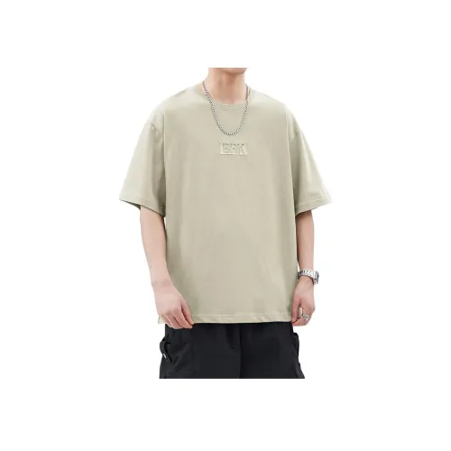 WOOD SOON COTTON CREW Шея Свободный крой Повседневный Полувырез Т-рубашка Топ Унисекс