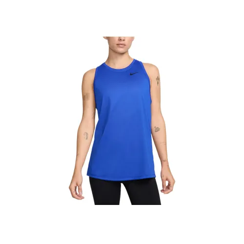 nike Dri Fit Тренировки Танк Sport Жилеты Женские Синий