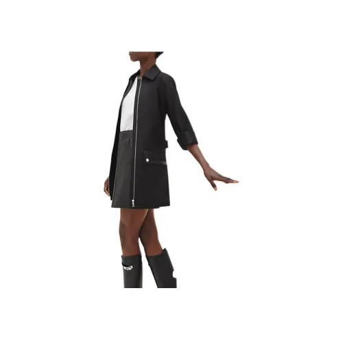 HERMES Черное Женское Пальто