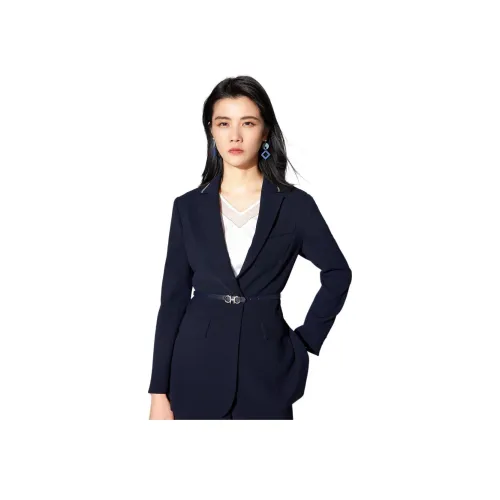 BBLLUUEE Бизнес-костюм женский чернила синий