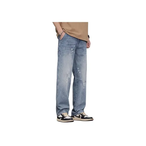 HIPHOPPUNKS Синий Мужской Джинсы