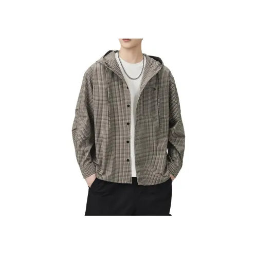 JINDUN Кофе Мужские Рубашки