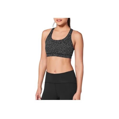 lululemon Time To Sweat Спортивное белье Женское Черное с белыми точками