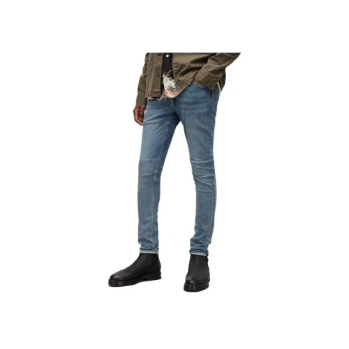 ALLSAINTS Светлый Индиго Мужские Джинсы