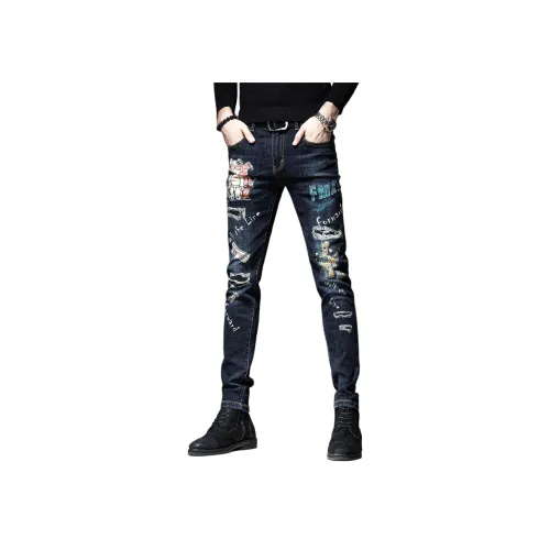 VUAS Синие Унисекс Джинсы