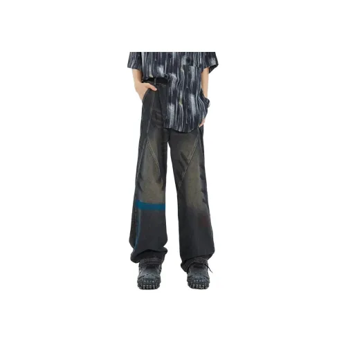 NHZN Синие Унисекс Джинсы