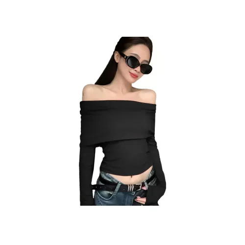 AUSSINO Черные Женские T-рубашки