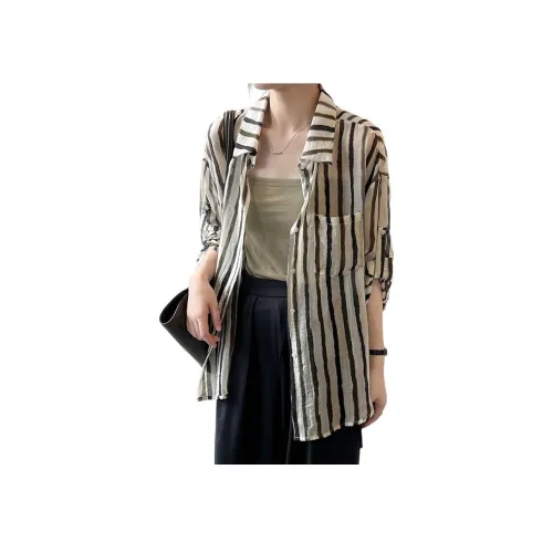 ZVJH Белые Женские Рубашки